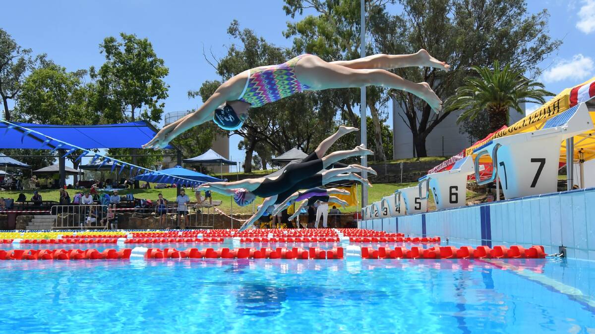 NEW ERA: Gunnedah's upgraded swimming pool has hosted its first competition. Photo: Peter Hardin