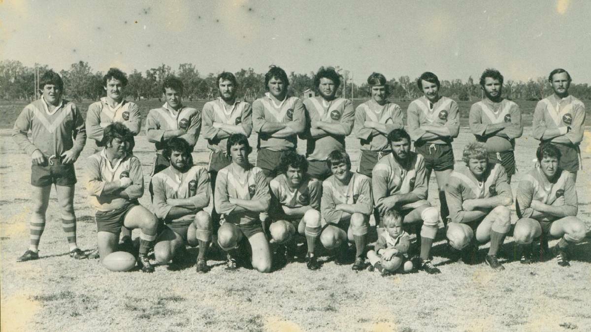 Boggabri's 1980 premiership-winning team. Greg Haire is second from the right in the front row.