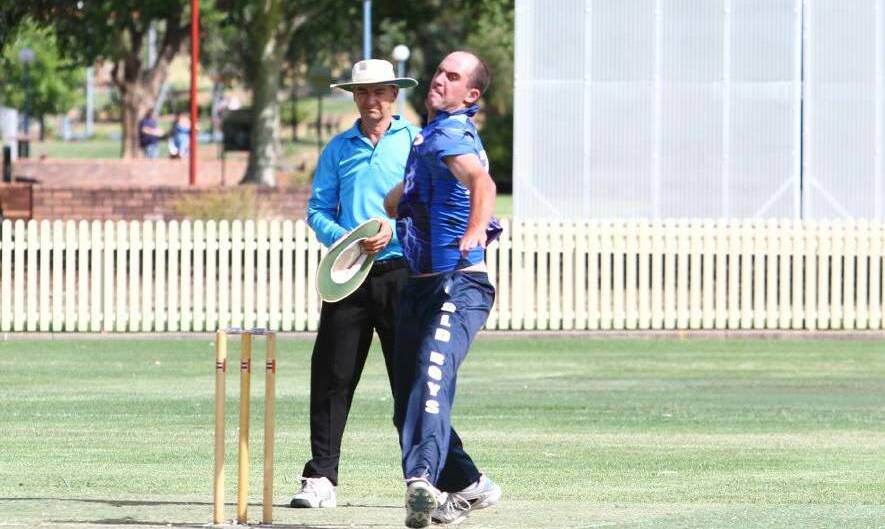 ALL-ROUND THREAT: Swain in action for Old Boys.