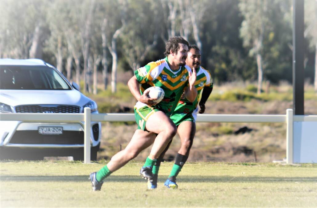 Roos prop Nic Millar shapes as a key weapon against North Tamworth. Photo: Sue Haire