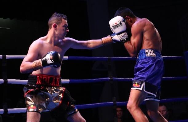 HIGHLIGHT REEL: Nolan en route to a unanimous points win in his pro debut. Photo: Supplied