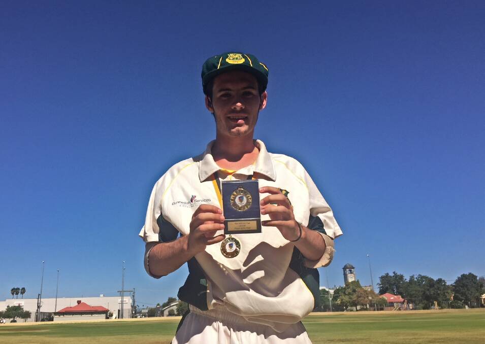 'VERY, VERY SPECIAL': Baker with his man-of-the-match award from the War Veterans Cup final.