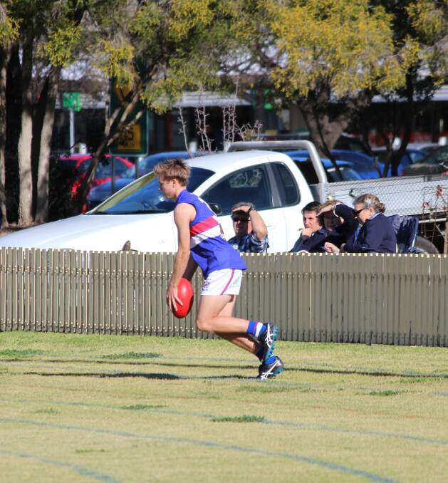ONE TO WATCH: Teenage Bulldogs midfielder Ben Maher has excelled since taking up AFL last year and made his representative debut this season.
