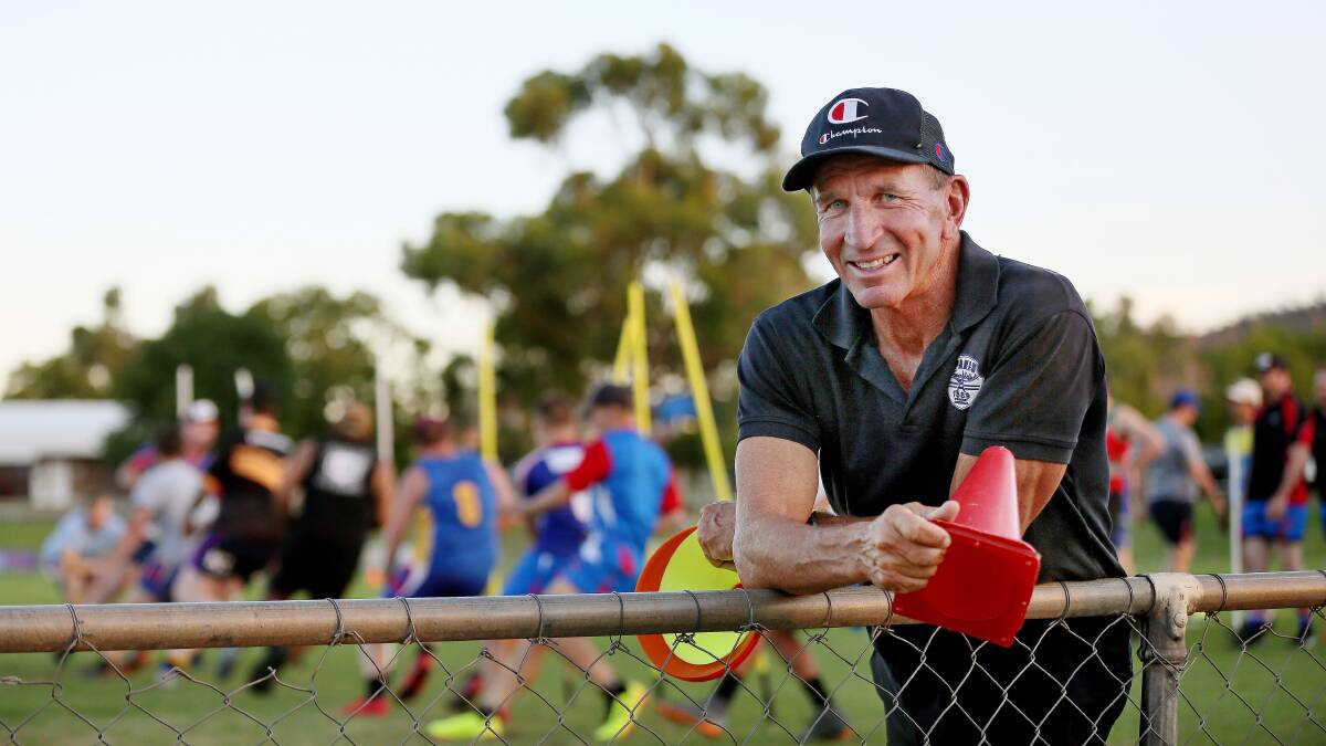 COACH WITH THE MOST: John Hickey lives a full and active life, with multiple coaching roles and his own athletic pursuits. Photo: Paul Matthews
