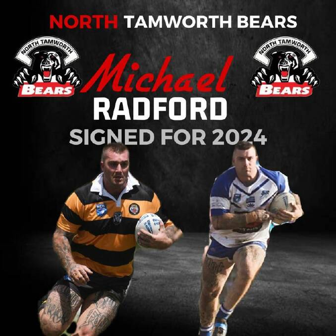 New signing Michael Radford has segued from one winning team to another. Composite image by North Tamworth Bears