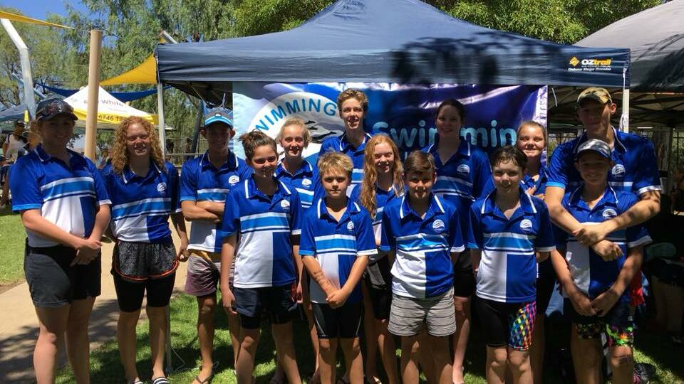 TALENT POOL: Swimming Gunnedah's squad from the combined New England North West Championships and Speedo Sprints at Werris Creek.