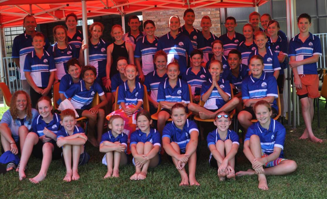 NO "I" IN TEAM: The Swimming Gunnedah squad. Photo: Supplied
