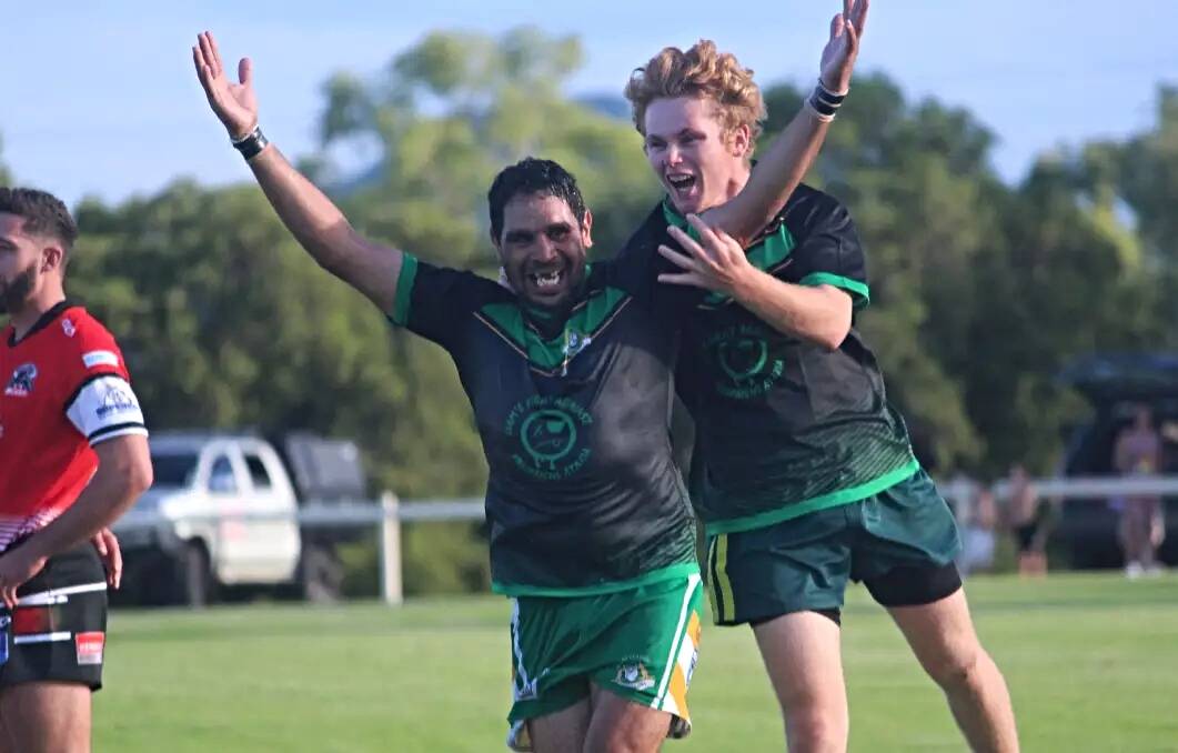 The Roos have lost gun centre Rob Doolan - seen here celebrating in a win over Norths at Boggabri's Jubilee Oval on April 15, 2023. Picture by Zac Lowe 