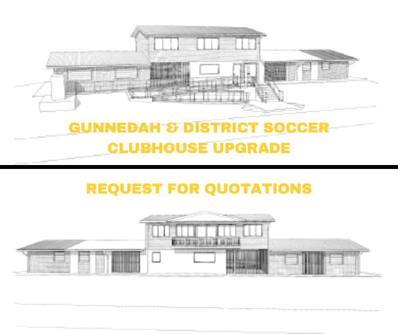 SCHWEET: The plans for the $340,000 upgrade of Gunnedah FC's clubhouse.