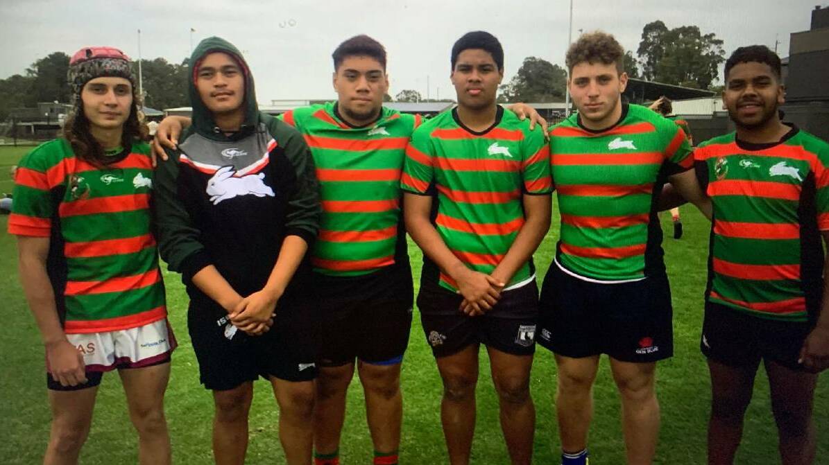 ENERGISED BUNNY: Trent White (left) is more keen than ever to pursue his NRL dream, after his first season with South Sydney was cut short by corona. Photo: Supplied