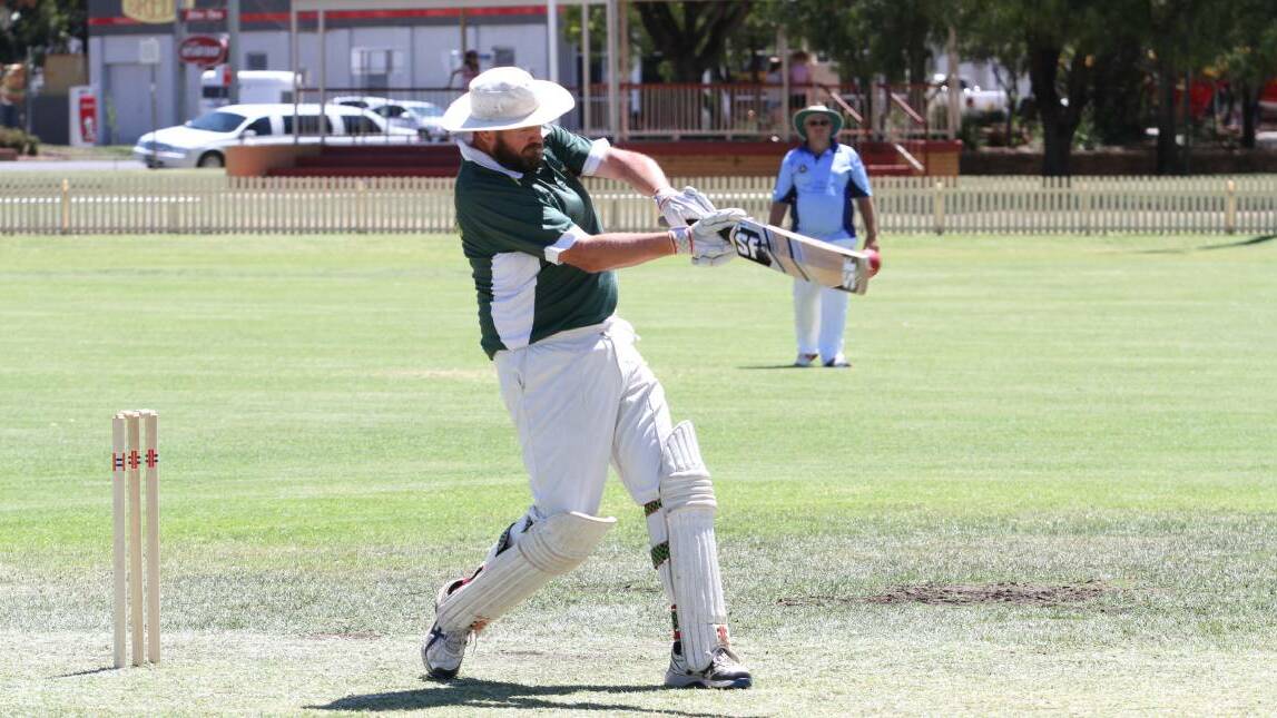 SINGLE-MINDED: One of Gunnedah's most passionate sportspeople, Cameron Milne backs his confidence with plenty of runs.
