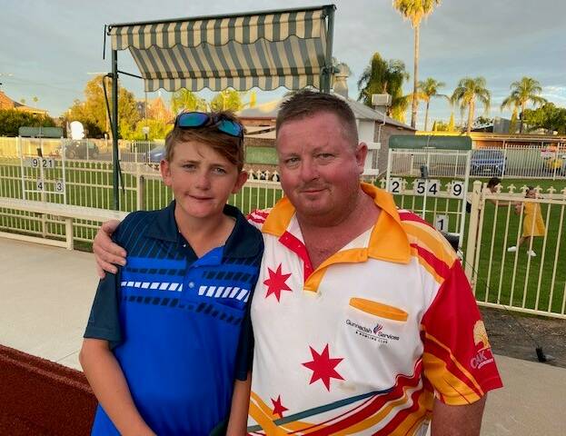 CHIP OFF BLOCK: Tim and Scott Thorning won the turnaround pairs at the Easter Tournament. Photo: Supplied