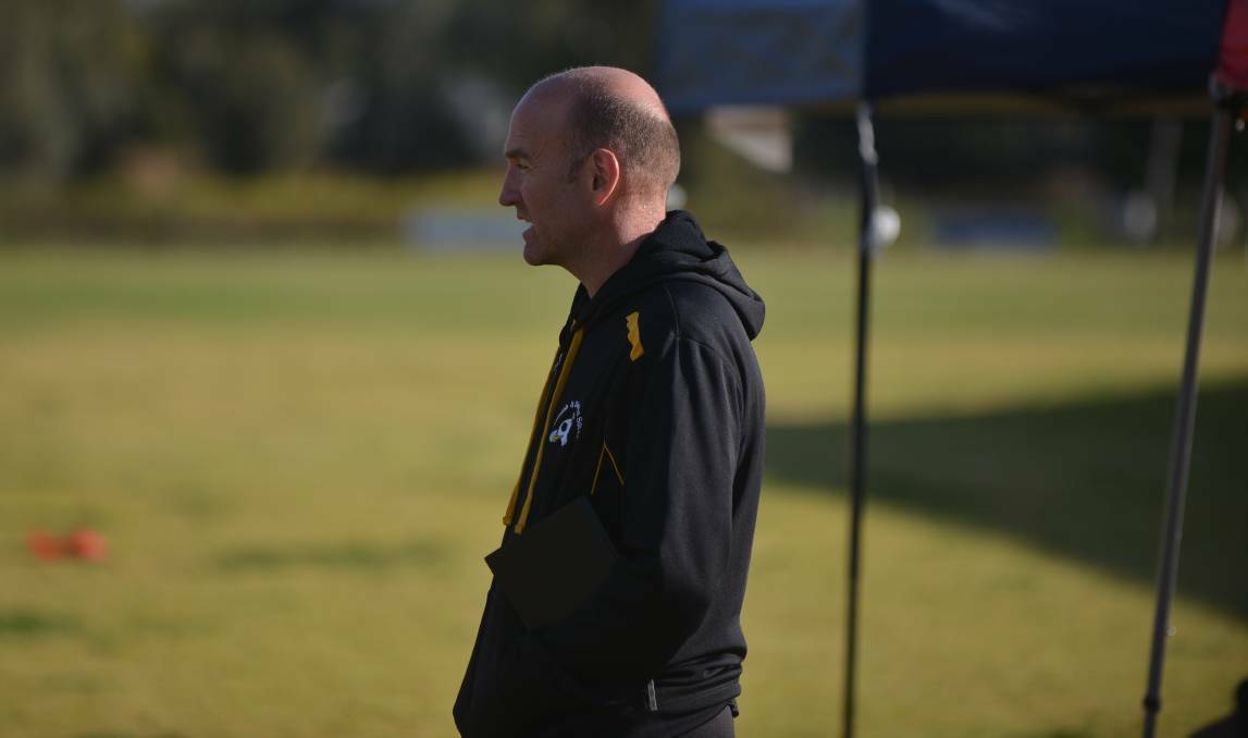 PROUD: Gunnedah FC coach Andy Cygan is "really pleased" to see the club's growth. Photo: Mark Bode