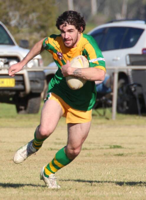 BIG DAY: The late Boyde Campbell in action for Boggabri. The Roos and the Bulldogs will play for the Boyde Campbell Cup on Saturday. Photo: Sue Haire
