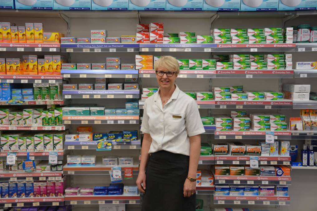 COUNTER: Gunnedah pharmacist Karen Carter says up-scheduling will increase the cost of Medicare due to more GP visits. Photo: Billy Jupp