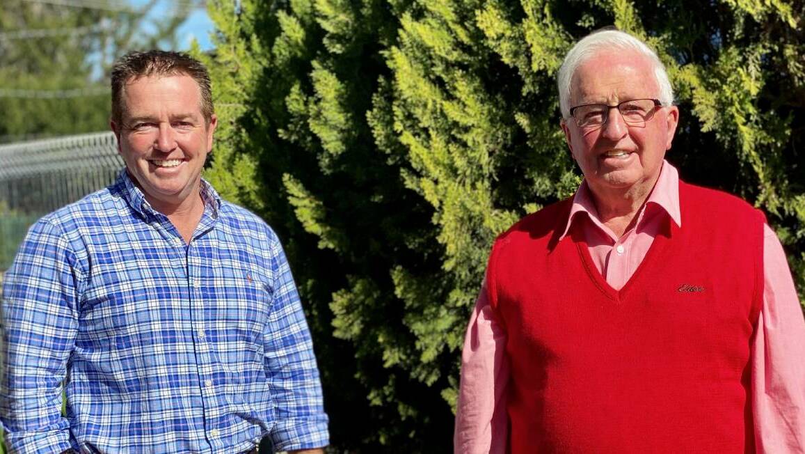 New NSW Naitonals leader Paul Toole and his father, Trevor. Photo: SUPPLIED