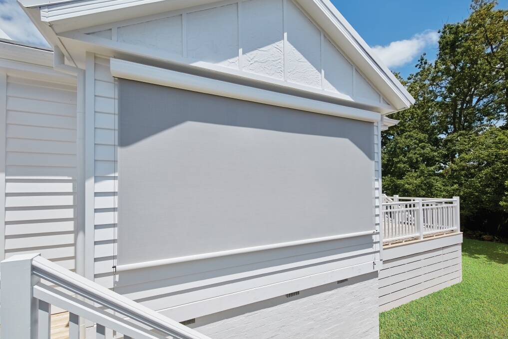 BLOCKOUT: Luxaflexs Evo Awnings range are designed for harsh UV and Australia's weather conditions, and provide the ideal balance between style and functionality. 