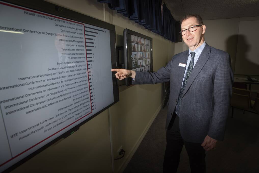 NOT SO DISTANT: Calrossy's deputy principal Mark Doran said the new program will give students the option to attend a virtual class from home. Photo: Peter Hardin 