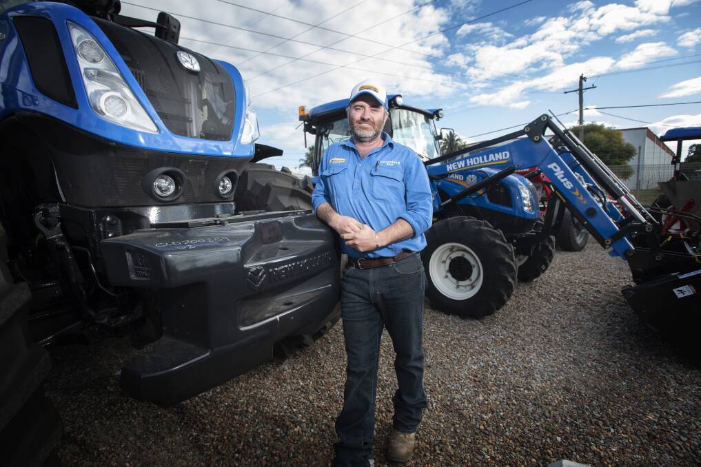 LOOKING AHEAD: Double R New Holland Tamworth manager Sam Miles is feeling positive despite the cancellation of AgQuip in Gunnedah. Photo: Peter Hardin