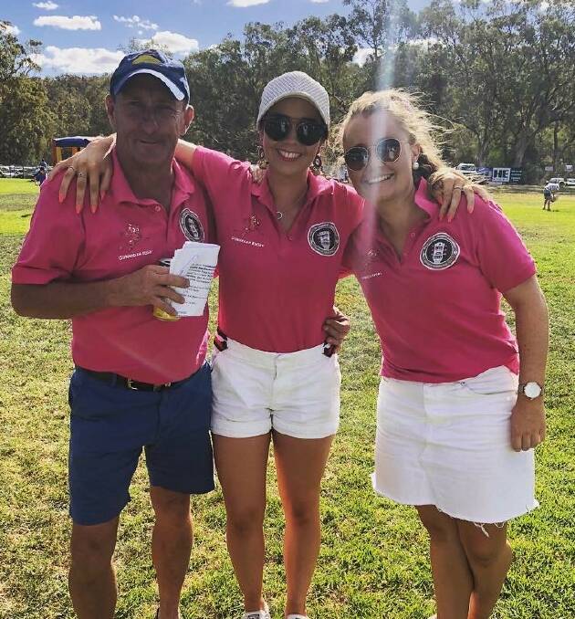 RED DEVILS: Bruce Hockings, Angelica Boyce & Allison Korn at A Day with the Devils event last year. Photo: Sarah Ferguson