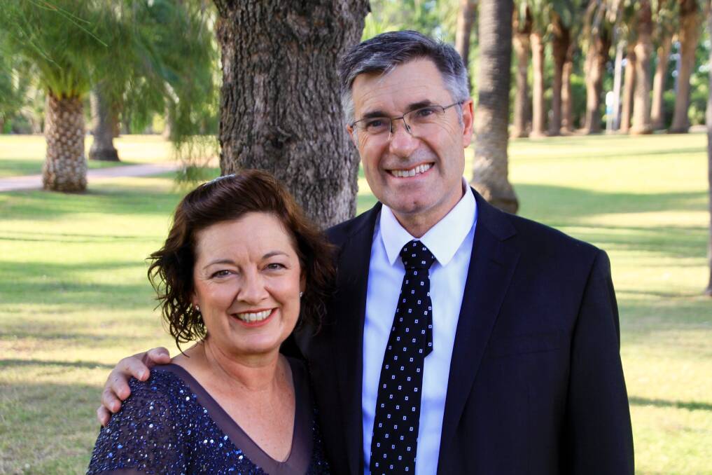 CHURCH FAMILY: Wife Jenni with Reverend Rod Chiswell are moving to Armidale. Photo: supplied