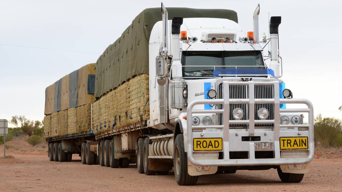 Hay freight concession on Oxley Highway allowing B-Triple trips.