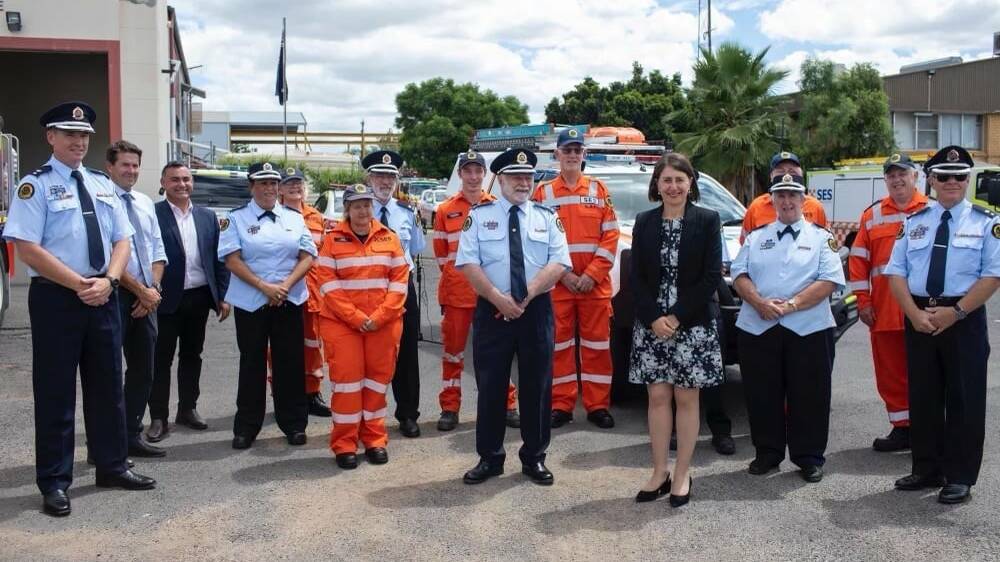Liverpool Plains SES members attended the ceremony in Tamworth on Friday. Photo: Supplied 