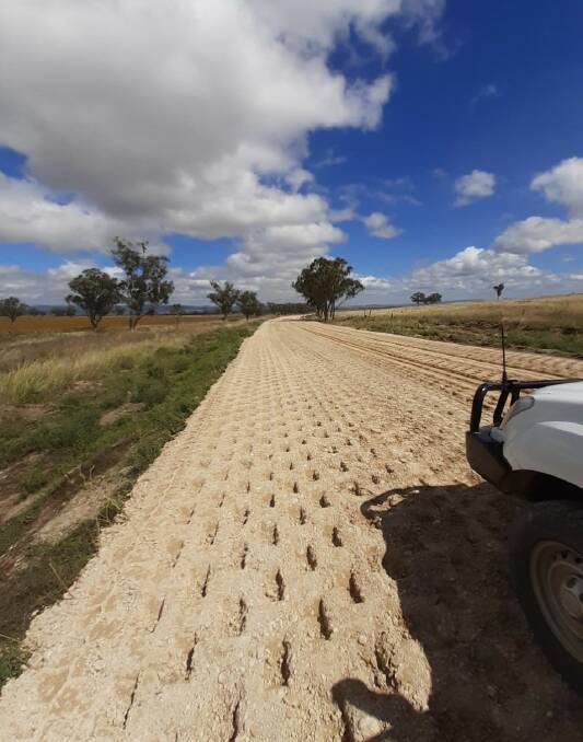 UPGRADE WORKS: Preparatory work being undertaken on Blackville Road. Photo: Liverpool Plains Shire Council 