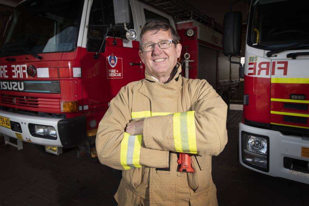 VETERAN FIREFIGHTER: After 47 years, Fire and Rescue NSW Gunnedah Deputy Captain Paul Hartley isn't ready to say goodbye to the brigade just yet. Photo: Peter Hardin