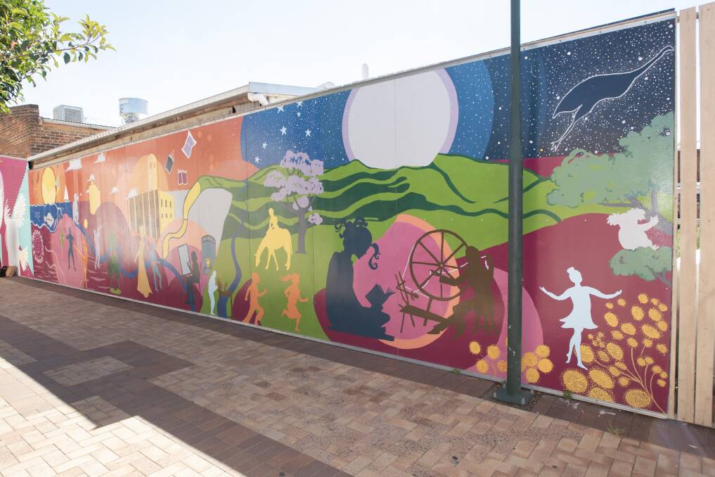 COMPLETE: The mural draws inspiration from everything from agriculture to local culture. Photo: Peter Hardin 