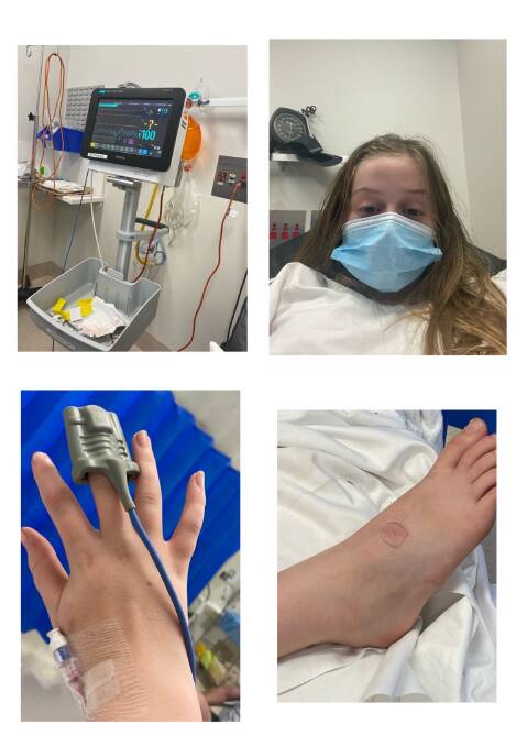 SNAKE BITE: Illawarra's Heidi Kane was treated in Horsham's emergency department after a snake bite. Picture: CONTRIBUTED