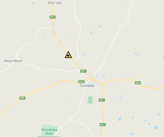 ACTIVE BUSHFIRE: The RFS have attended a bushfire just north-west of Gunnedah this morning.