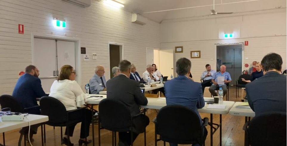 CHANGE OF SCENERY: Gunnedah Shire Council held their March meeting in Breeza on Wednesday night.