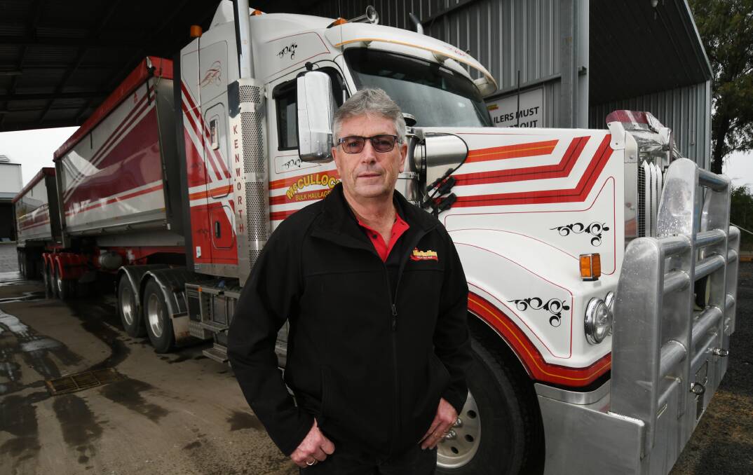 BIG RIG: McCulloch Bulk Haulage's Mick McCulloch is hoping to see an increase in the amount of local truckies. Photo: Gareth Gardner