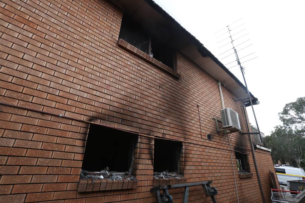 The heat of the fire caused windows along the side of the house in Darren Avenue to explode.