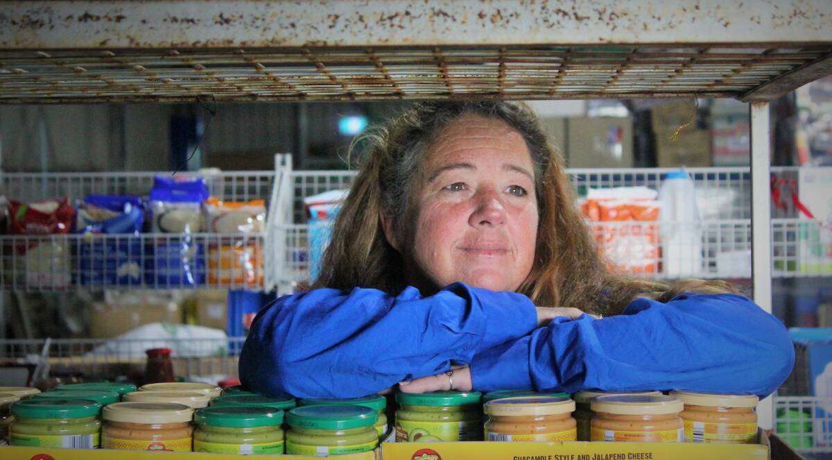 VOLUNTEER PLEA: Food pantry volunteer Sandy Darling-Herbert. Photo: Madeline Link 