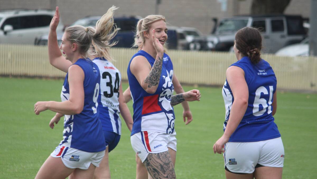 The Gunnedah Bulldogs have been standouts this year, but the Inverell Saints women have come closer than any other side in the last two years to beating them. Picture by Zac Lowe.