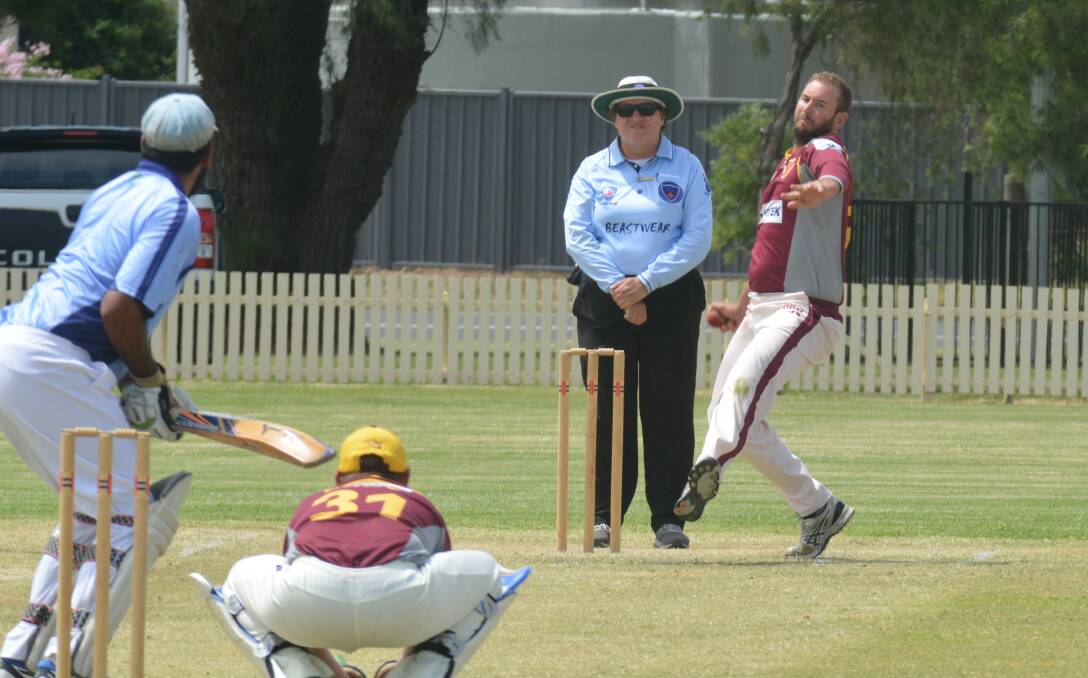 On a roll: Albion's superb bowling this season has ensured the side a comfortable top-of-the-table finish and a direct pass into the grand final. Photo: Samantha Newsam. 