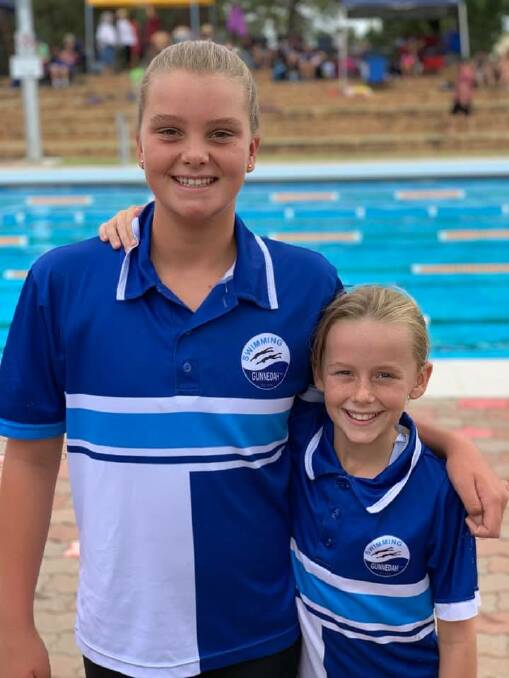 Dynamic duo: Amelia Lush and Liette Tindall will swim at the Speedo Sprint finals in March.