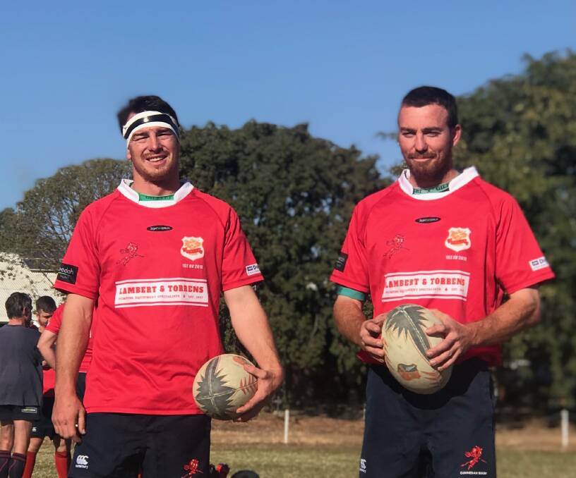 Brothers in arms: Jeremy and Dan Brown have been outstanding in the backrow for the Red Devils this season. Photo: Supplied