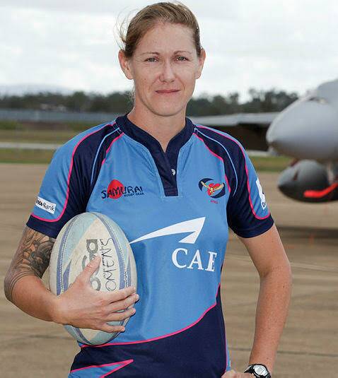 Flying high: Brooke Saunders has been named in Rebels squad for their upcoming Super W campaign. 
