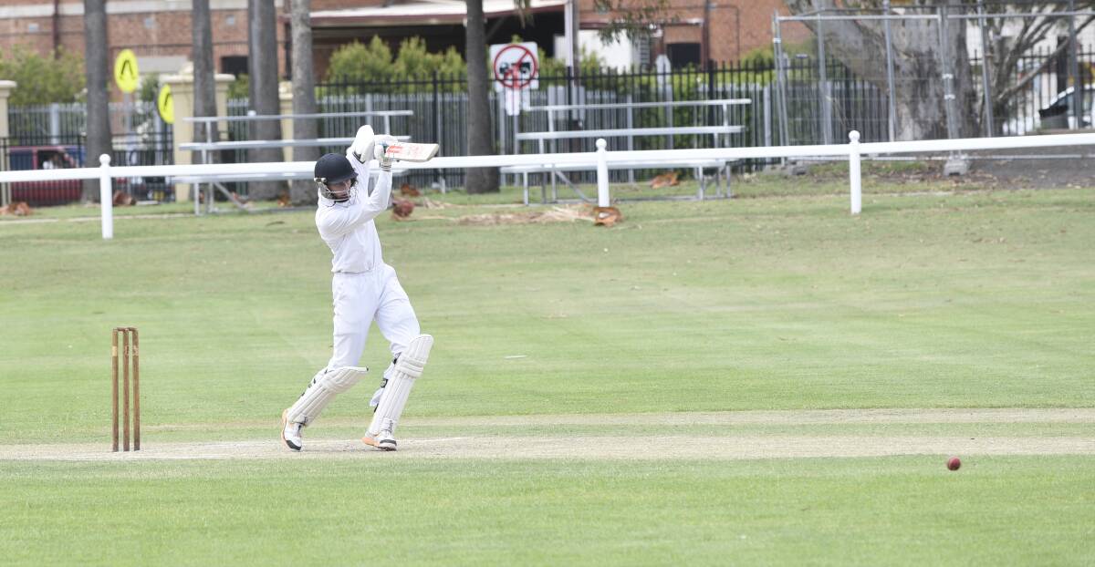 Solid contribution: Nick Willoughby was steady at the top and Gunnedah's top-scorer with 34 in their unsuccessful run chase against Narrabri.