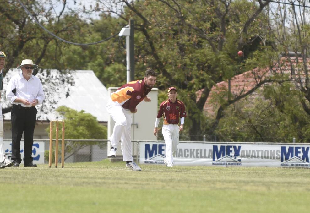 First look: Josh Ryan was impressive on debut conceding just three runs from his four overs and picking up a wicket.