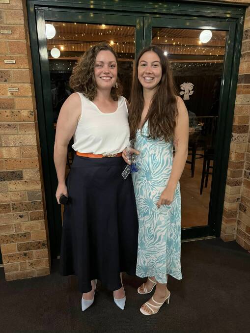 Emmy Barr (right) won the women's players' player and best attacker. Picture Sarah Stewart