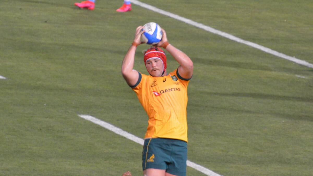 Staying home: Harry Wilson, pictured here in action for the Wallabies last year, has been left out of the Spring Tour squad in favour of having a full pre-season with the Reds.