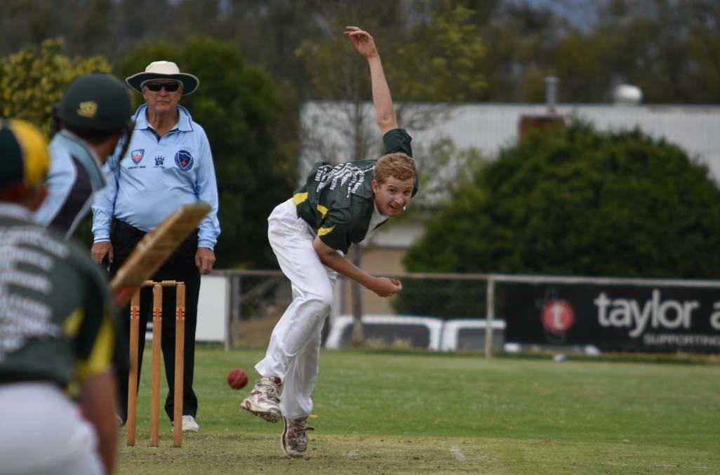Destructive: James McGowan ripped through the Gwydir top order in the Gunnedah Second XI's MA Connolly Cup opener on Sunday.