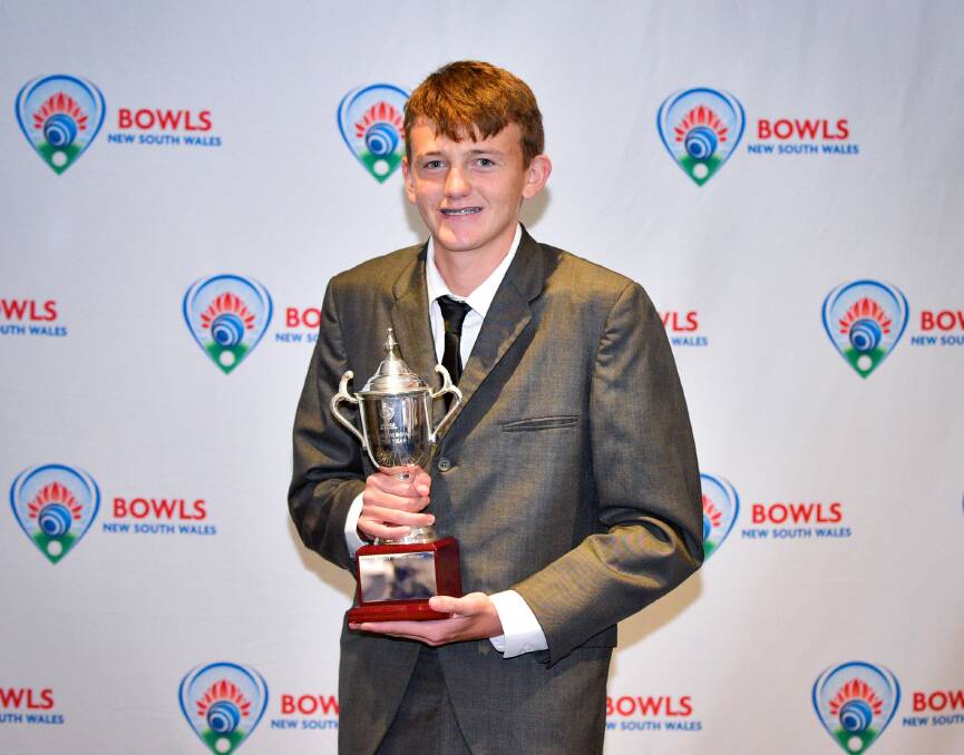Tim Thorning was judged the state Male Junior Bowler of the Year for 2023. Picture Bowls NSW