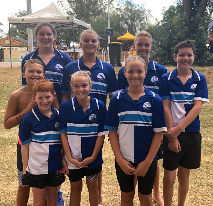The Gunnedah contingent performed well at the Swimming New England North West long-course championships in Manilla. Photo: Lisa Steele