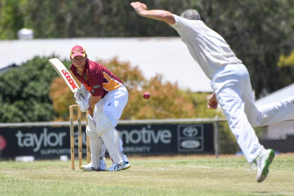 Handy acquisition: Brad Cady made 31 at the top of the order for Albion on Saturday in what was only his second game in the maroon and yellow. Photo: Peter Hardin