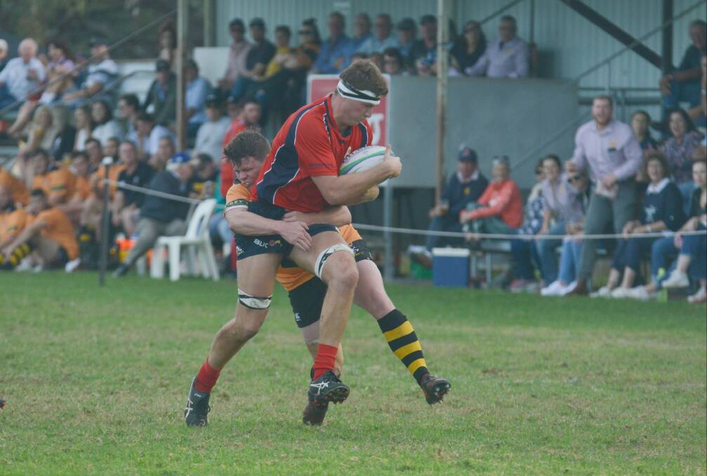 Towering presence: Tim McDermott was immense for Gunnedah in their win over Moree on Saturday.